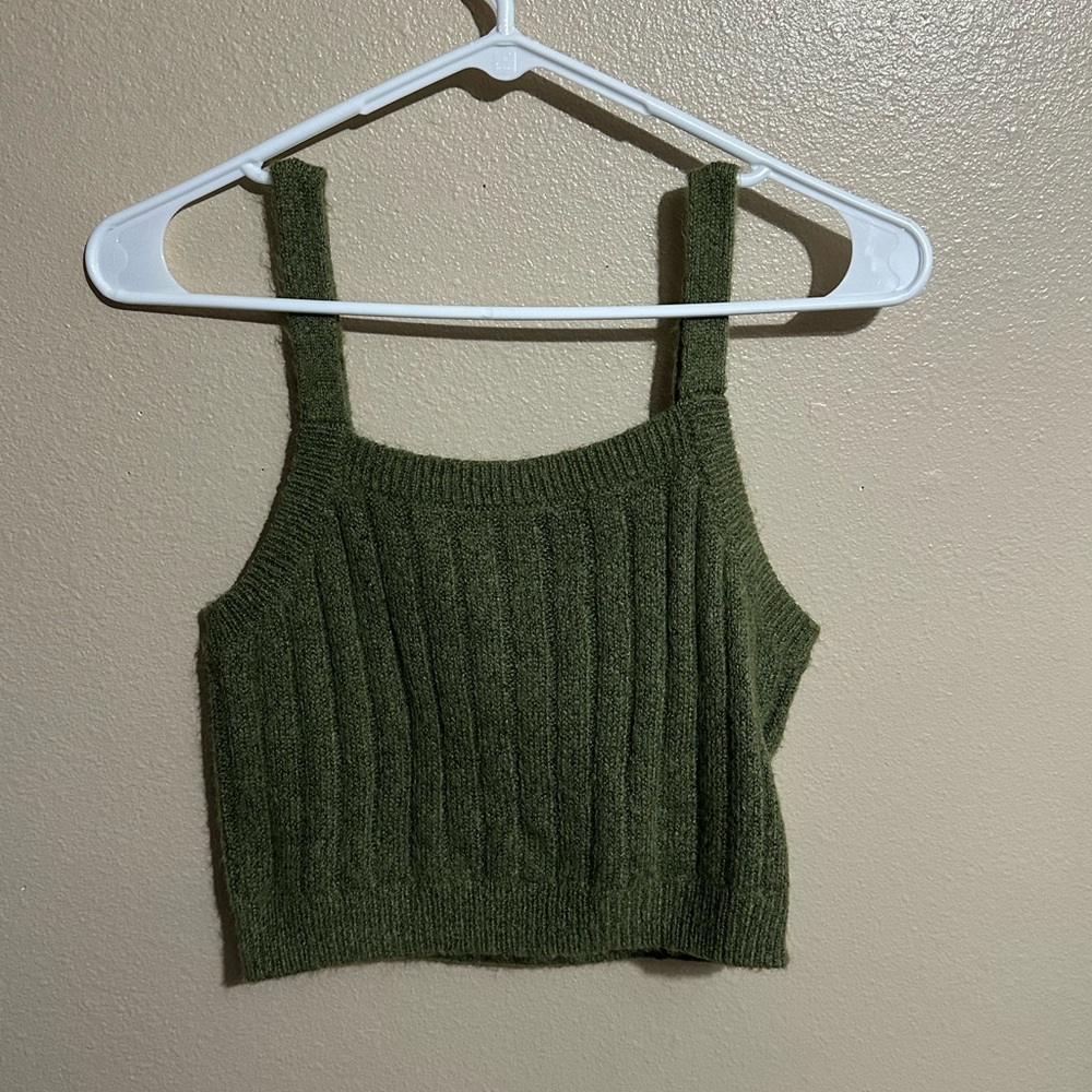 wild fable xs green crop top